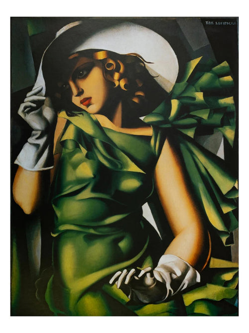 Art Print Tamara De Lempicka Donna Vestita In Verde 60x80cm TDL 17 | Yourdecoration.com