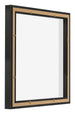 Lyon MDF Canvas Floater Frame 1 1 Black Matte Back Oblique | Yourdecoration.com