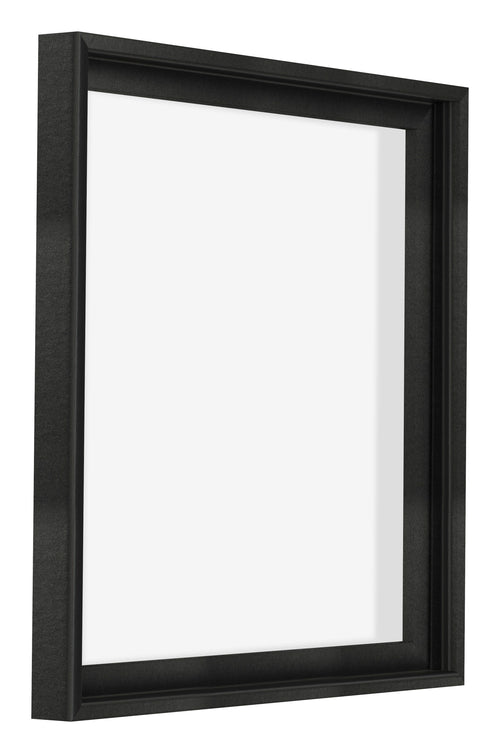 Lyon MDF Canvas Floater Frame 1 1 Black Matte Front Oblique | Yourdecoration.com