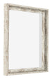 Lyon MDF Canvas Floater Frame 1 1 White Vintage Front Oblique | Yourdecoration.com