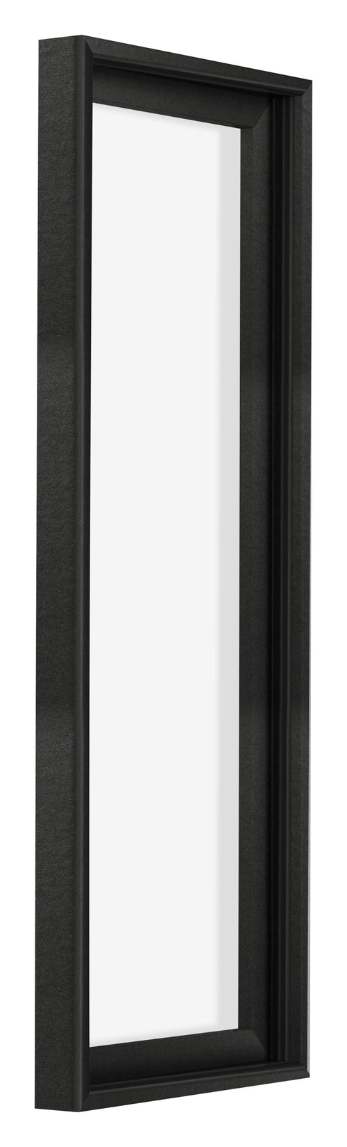 Lyon MDF Canvas Floater Frame 1 3 Black Matte Front Oblique | Yourdecoration.com