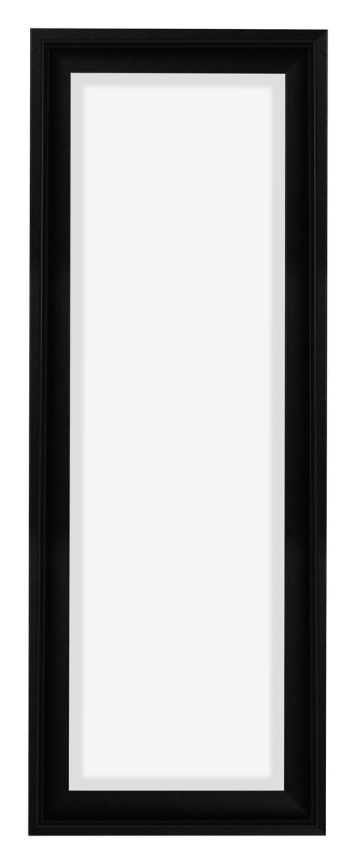 Lyon MDF Canvas Floater Frame 1 3 Black Matte Front | Yourdecoration.com