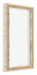 Lyon MDF Canvas Floater Frame 2 3 White Vintage Back Oblique | Yourdecoration.com