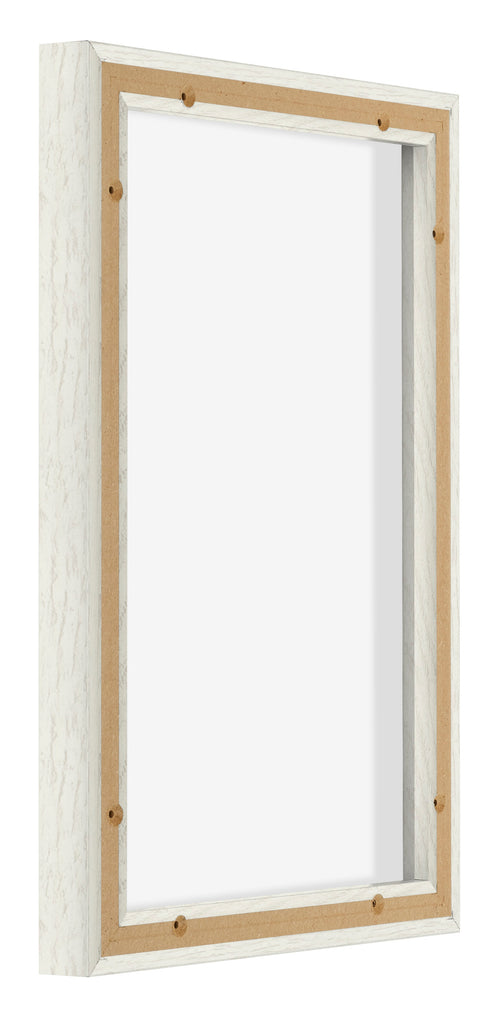 Lyon MDF Canvas Floater Frame 2 3 White Wash Back Oblique | Yourdecoration.com