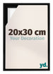 Lyon MDF Canvas Floater Frame 20x30cm Black Matte Front Size | Yourdecoration.com