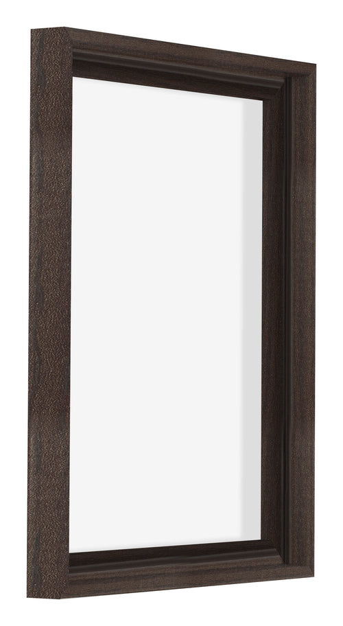Lyon MDF Canvas Floater Frame 3 4 Oak Dark Front Oblique | Yourdecoration.com