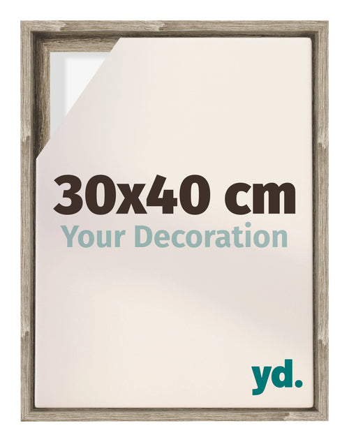 Lyon MDF Canvas Floater Frame 30x40cm Sonoma Oak Voorzijde Maat | Yourdecoration.com