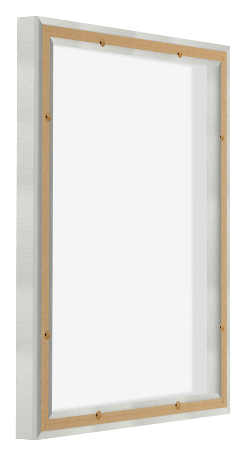 Lyon MDF Canvas Floater Frame 4 5 Silver Matte Back Oblique | Yourdecoration.com