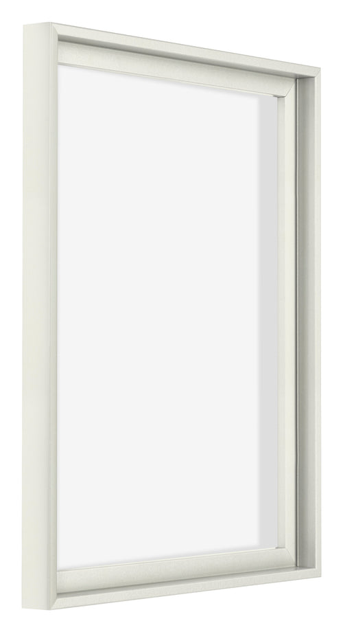 Lyon MDF Canvas Floater Frame 4 5 White Matte Front Oblique | Yourdecoration.com