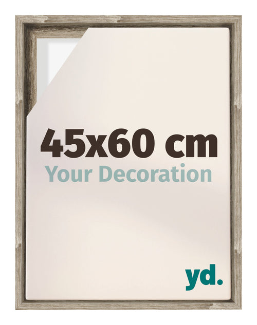 Lyon MDF Canvas Floater Frame 45x60cm Sonoma Oak Voorzijde Maat | Yourdecoration.com