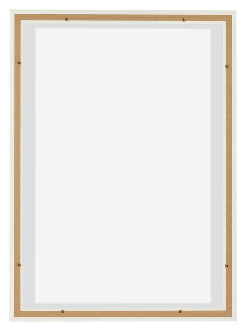 Lyon MDF Canvas Floater Frame 5 7 White Matte Back | Yourdecoration.com