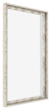 Lyon MDF Canvas Floater Frame 5 7 White Vintage Front Oblique | Yourdecoration.com