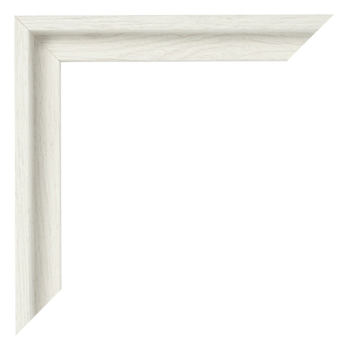 Lyon MDF Canvas Floater Frame White Wash Corner | Yourdecoration.com