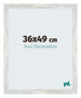 Mura MDF Photo Frame 36x49cm Argent Brillant Vintage Front Size | Yourdecoration.com