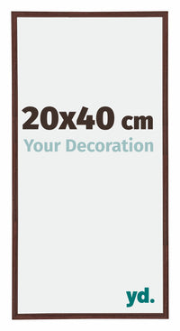 Annecy Plastic Photo Frame 20x40cm Brown Front Size | Yourdecoration.com