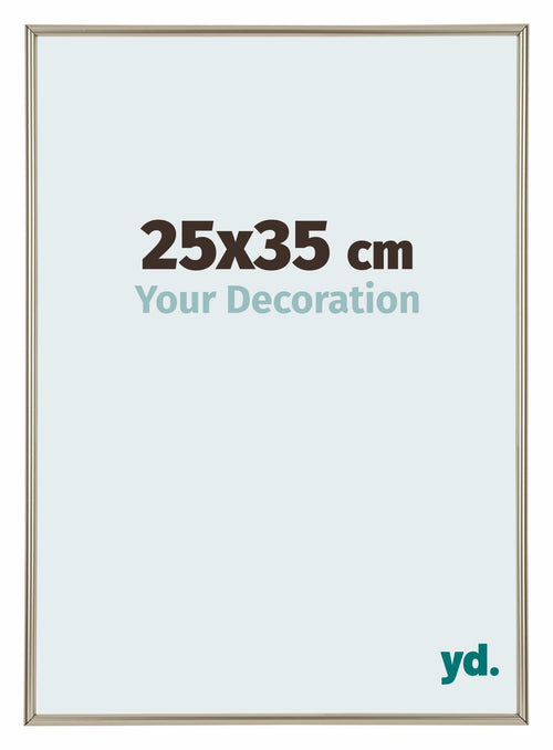 Annecy Plastic Photo Frame 25x35cm Champagne Front Size | Yourdecoration.com