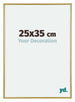 Annecy Plastic Photo Frame 25x35cm Gold Front Size | Yourdecoration.com