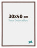 Annecy Plastic Photo Frame 30x40cm Brown Front Size | Yourdecoration.com