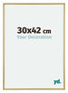 Annecy Plastic Photo Frame 30x42cm Gold Front Size | Yourdecoration.com