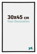 Annecy Plastic Photo Frame 30x45cm Black Matt Front Size | Yourdecoration.com
