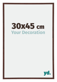 Annecy Plastic Photo Frame 30x45cm Brown Front Size | Yourdecoration.com