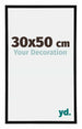 Annecy Plastic Photo Frame 30x50cm Black High Gloss Size | Yourdecoration.com