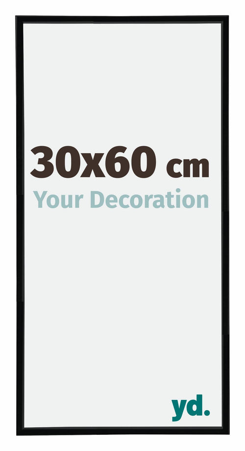 Annecy Plastic Photo Frame 30x60cm Black High Gloss Size | Yourdecoration.com