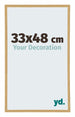 Annecy Plastic Photo Frame 33x48cm Beech Light Front Size | Yourdecoration.com