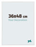 Annecy Plastic Photo Frame 36x48cm White High Gloss Front Size | Yourdecoration.com