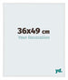 Annecy Plastic Photo Frame 36x49cm White High Gloss Front Size | Yourdecoration.com