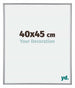 Annecy Plastic Photo Frame 40x45cm Silver Front Size | Yourdecoration.com