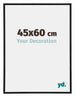 Annecy Plastic Photo Frame 45x60cm Black Matt Front Size | Yourdecoration.com