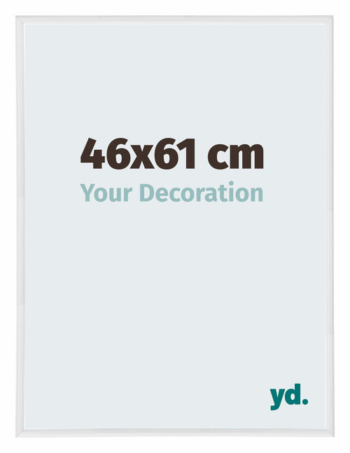 Annecy Plastic Photo Frame 46x61cm White High Gloss Front Size | Yourdecoration.com