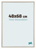 Annecy Plastic Photo Frame 48x68cm Champagne Front Size | Yourdecoration.com