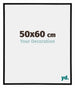 Annecy Plastic Photo Frame 50x60cm Black High Gloss Size | Yourdecoration.com