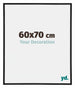 Annecy Plastic Photo Frame 60x70cm Black Matt Front Size | Yourdecoration.com