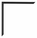 Annecy Plastic Photo Frame 60x85cm Black Matt Detail Corner | Yourdecoration.com