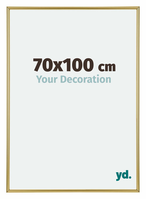 Annecy Plastic Photo Frame 70x100cm Gold Front Size | Yourdecoration.com