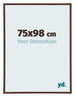 Annecy Plastic Photo Frame 75x98cm Brown Front Size | Yourdecoration.com