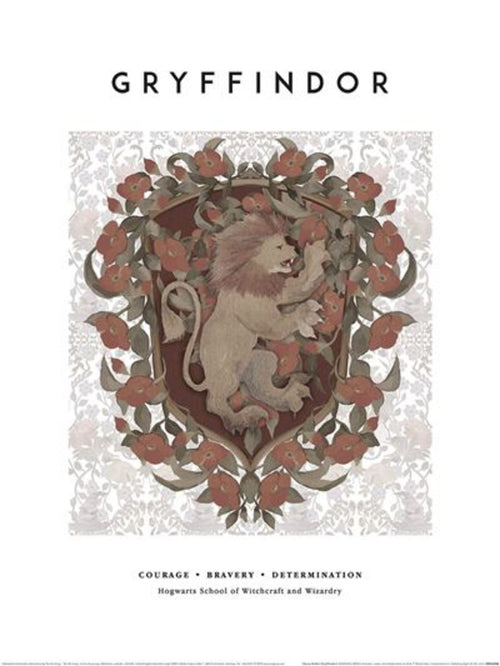 Art Print Harry Potter Gryffindor 30x40cm Pyramid PPR54398 | Yourdecoration.com