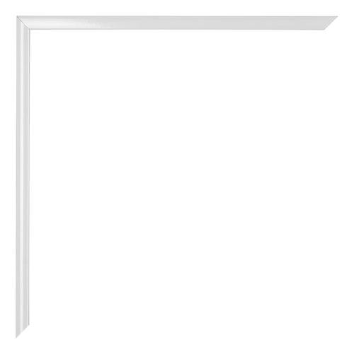 Aurora Aluminium Photo Frame 45x60cm White High Gloss Detail Corner | Yourdecoration.com
