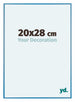 Austin Aluminium Photo Frame 20x28cm Steel Blue Front Size | Yourdecoration.com