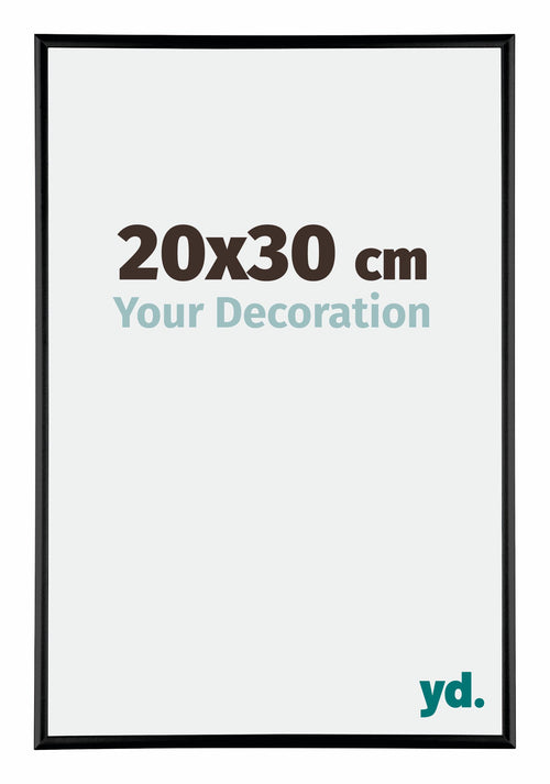Austin Aluminium Photo Frame 20x30cm Black High Gloss Front Size | Yourdecoration.com