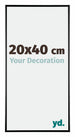 Austin Aluminium Photo Frame 20x40cm Black High Gloss Front Size | Yourdecoration.com