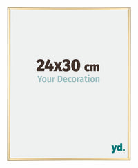Austin Aluminium Photo Frame 24x30cm Gold High Gloss Front Size | Yourdecoration.com