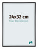 Austin Aluminium Photo Frame 24x32cm Black High Gloss Front Size | Yourdecoration.com