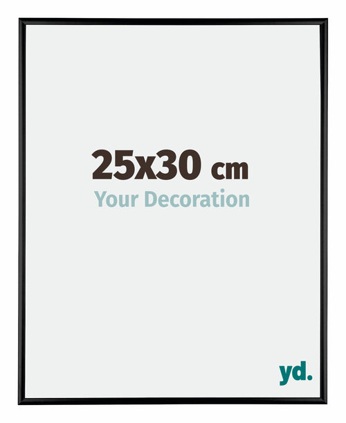 Austin Aluminium Photo Frame 25x30cm Black High Gloss Front Size | Yourdecoration.com