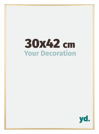 Austin Aluminium Photo Frame 30x42cm Gold High Gloss Front Size | Yourdecoration.com