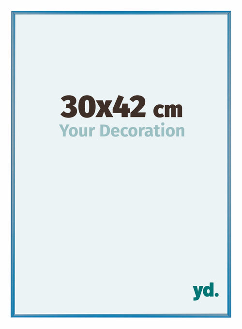 Austin Aluminium Photo Frame 30x42cm Steel Blue Front Size | Yourdecoration.com