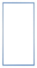 Austin Aluminium Photo Frame 30x60cm Steel Blue Front | Yourdecoration.com